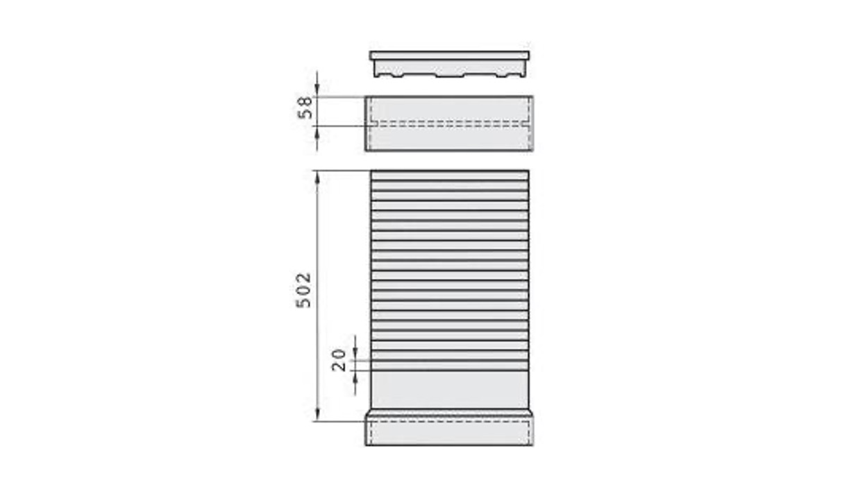 Tube de rallonge WFF 100/150 Tube de rallonge WFF 100/150