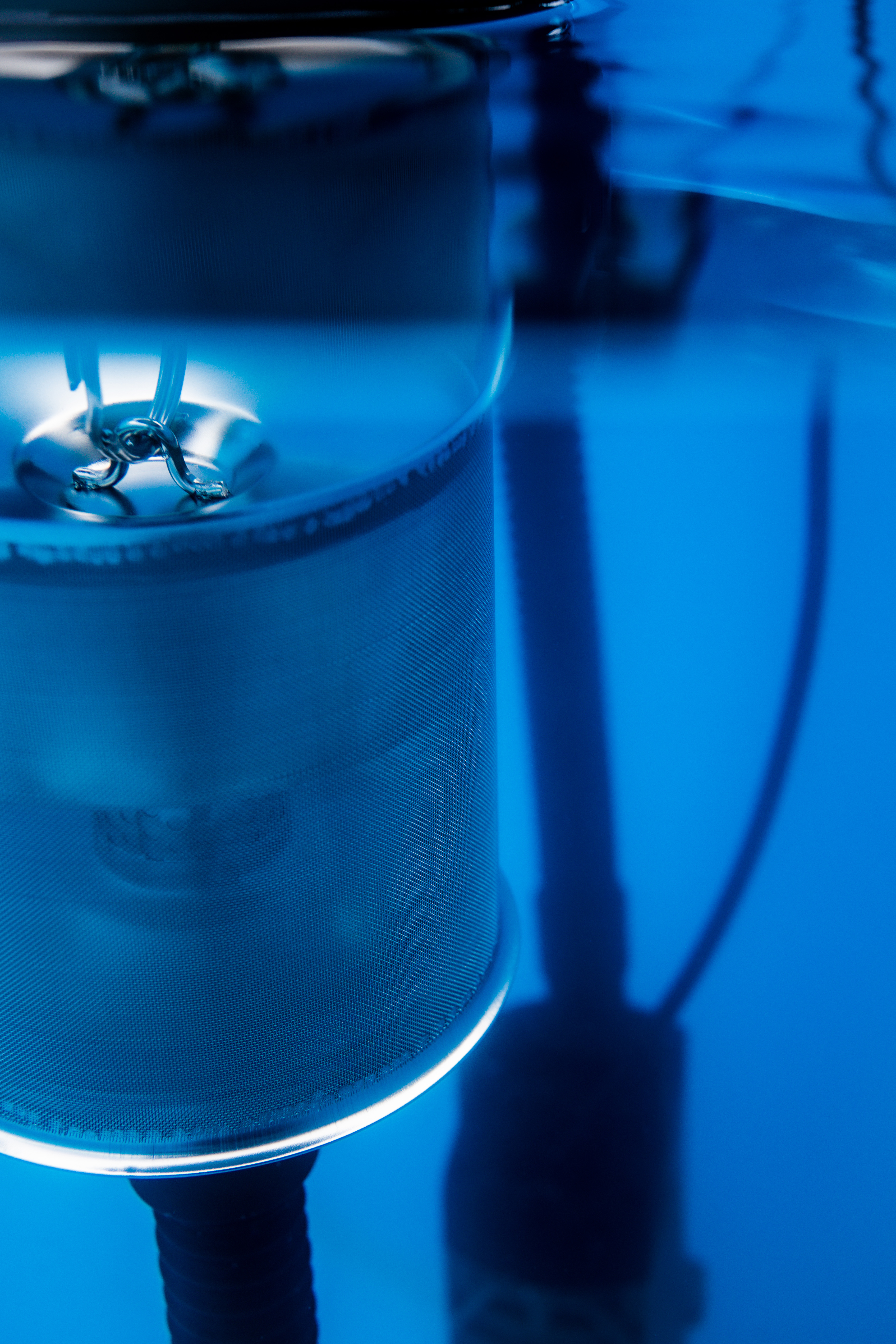 Schwimmender Ansaug-Feinfilter im Einsatz