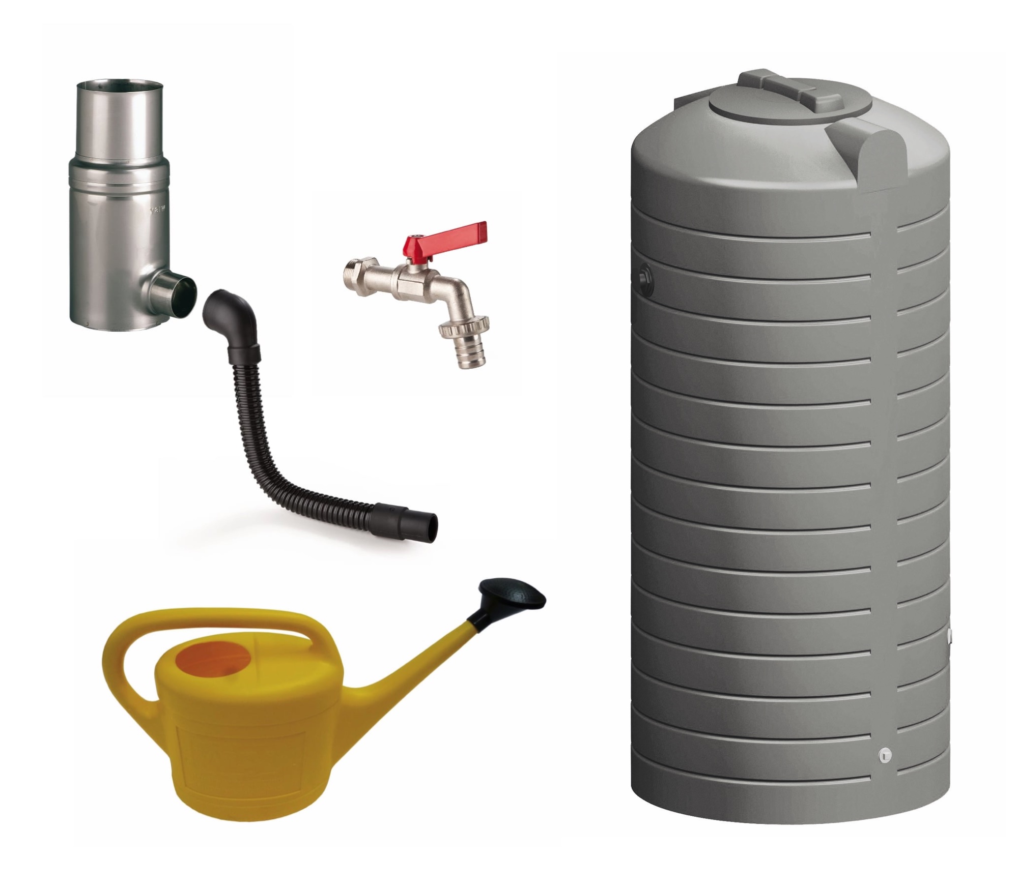 graues Garten-Regensammler-Set von WISY