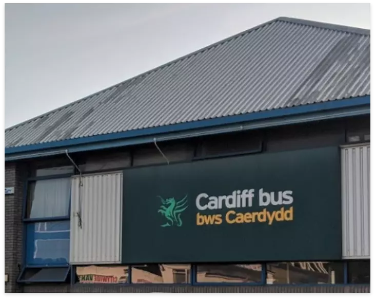 Waschanlage Cardiff Bus Waschanlage Cardiff Bus
