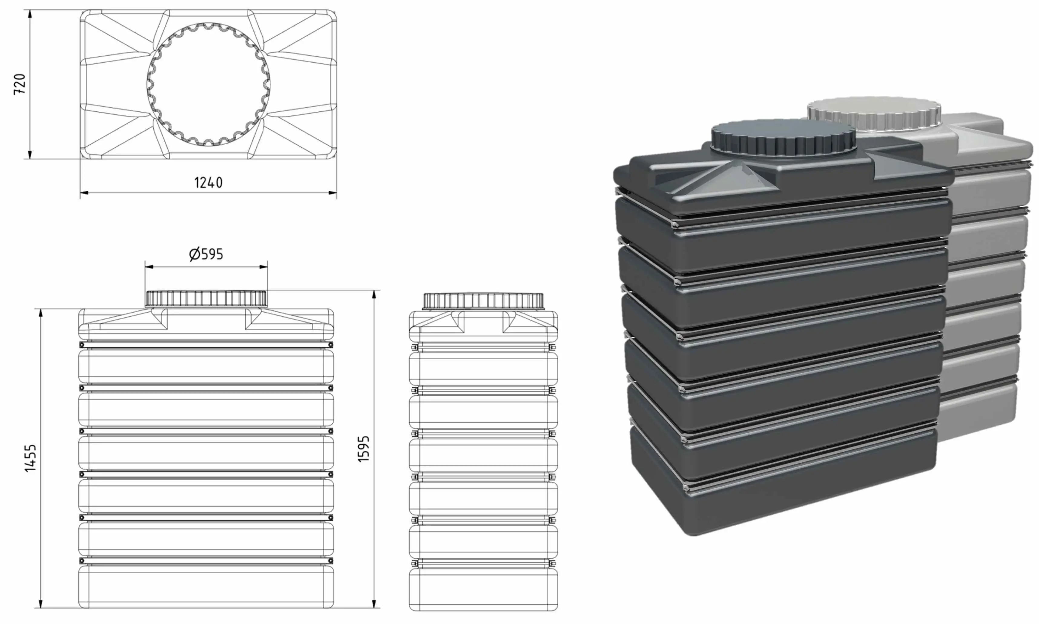 1000 Liter Kellertank