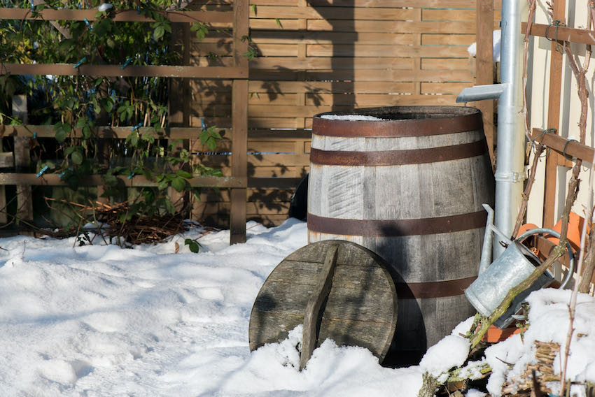 Keeping the rain barrel over winter