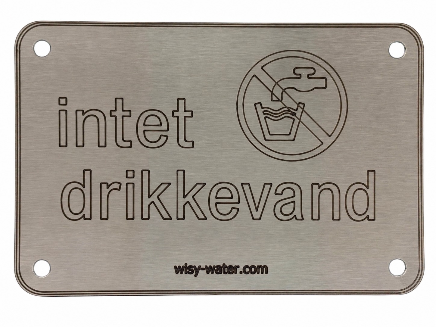 Skilt med teksten »Ikke drikkevand«