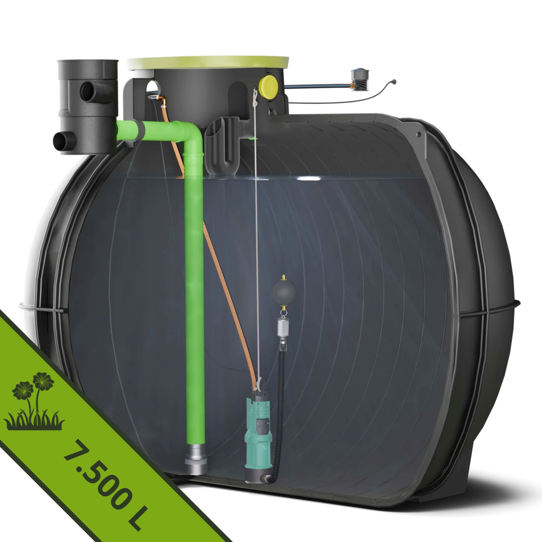 7.500 l RTMO - Komplettanlage Garten