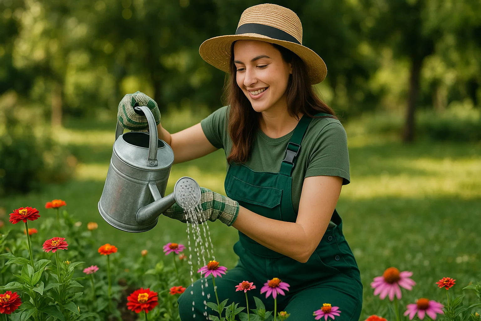Blumenbeet bewässern mit Regenwasser Blumenbeet bewässern mit Regenwasser