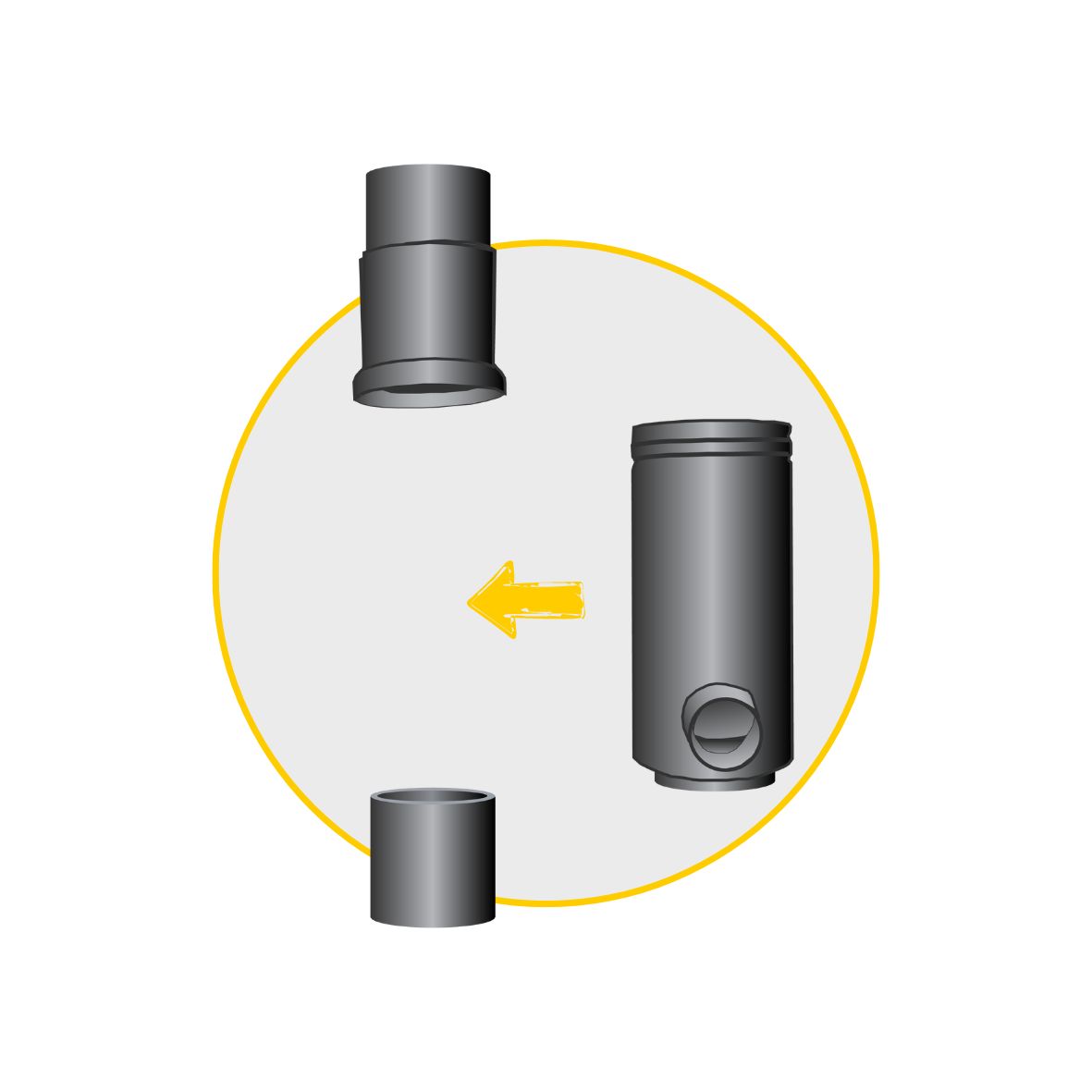 Regenwasser-Fallrohrfilter Filtersammler FS