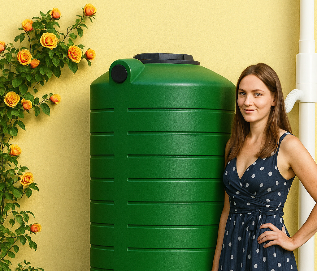 regentonne stabilix mit hobby-gaertnerin