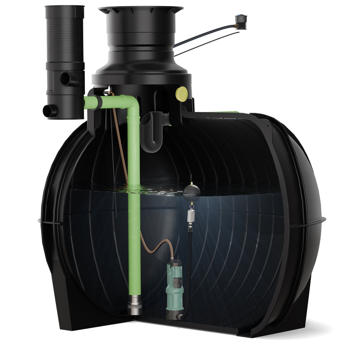 Schnittansicht – WISY 100-Paket, PKW-befahrbar