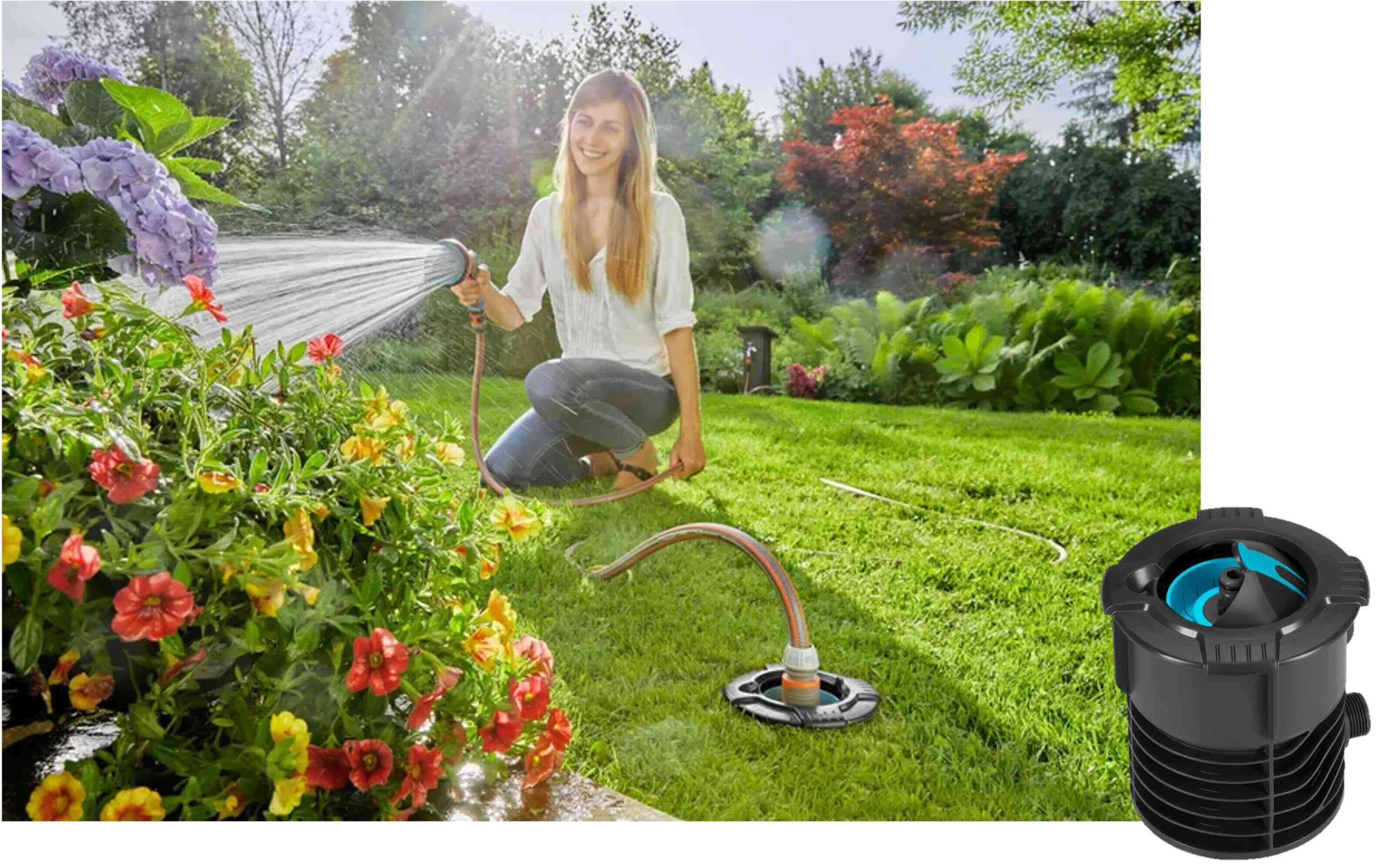 Gardena-Wassersteckdose Zusammennstellung