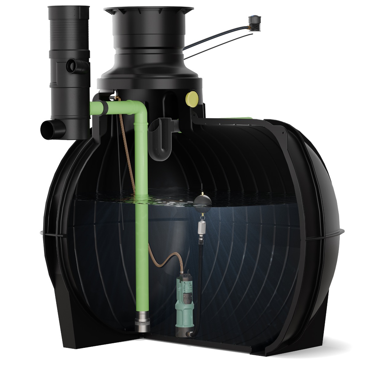 Schnittansicht – WISY 150-Paket, PKW-befahrbar