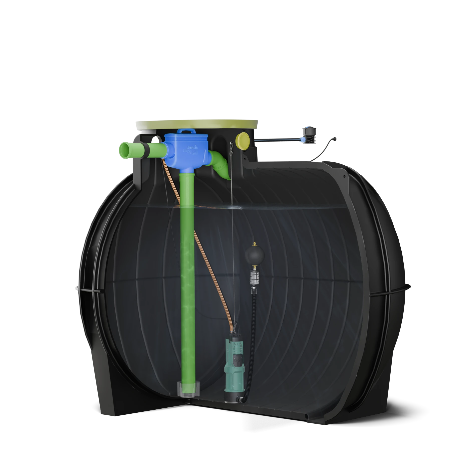 Schnittansicht – SlimRain, begehbar